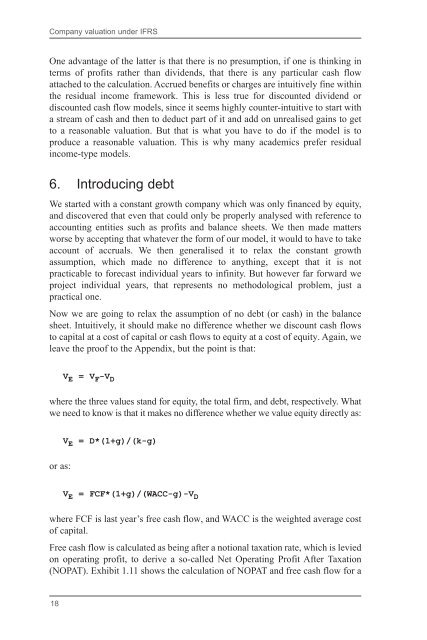 Company Valuation Under IFRS : Interpreting and Forecasting ...