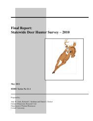 Final Report: Statewide Deer Hunter Survey - 2010 - New York State ...