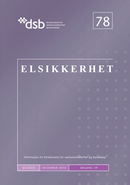 Elsikkerhet nr. 78 - Direktoratet for samfunnssikkerhet og beredskap