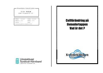 CellfÃ¶rÃ¤ndring pÃ¥ livmodertappen Vad Ã¤r det ?