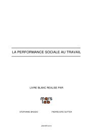 Livre blanc sur la performance sociale au travail - Mars-Lab