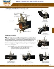 PIPE ALIGNMENT AND REFORMING CLAMPS - MATHEY DEARMAN