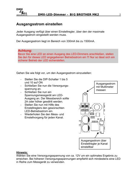 DMX-LED-Dimmer BIG BROTHER MK2 330mA - DMX4ALL GmbH