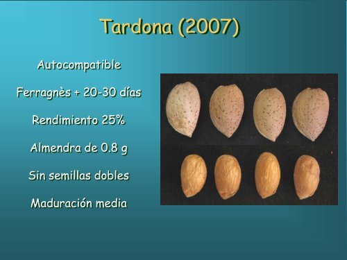 Programa de Mejora Genética del Almendro - Cooperativas Agro ...