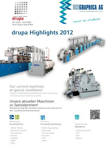 drupa Highlights used machinery - Unigraphica