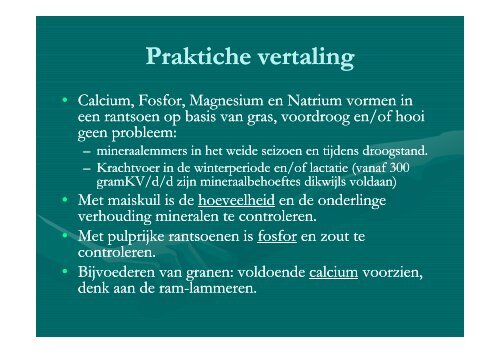 Vitaminen en mineralen bij schapen - Landelijke Gilden