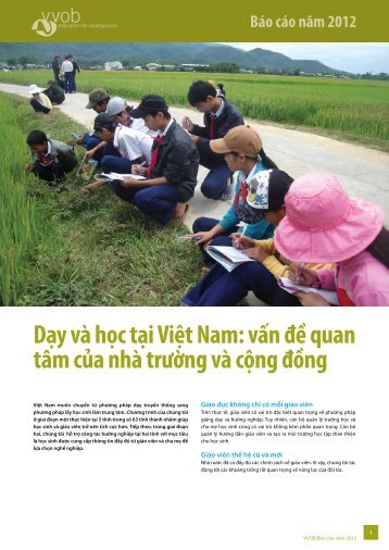 Dạy và học tại Việt Nam: vấn đề quan tâm của nhà trường ... - VVOB