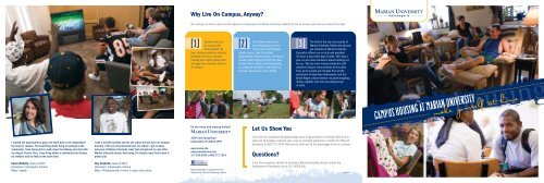 Campus Housing Brochure - Marian University