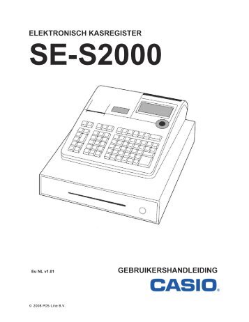 Casio SE-S2000 handleiding - Jan Kassa