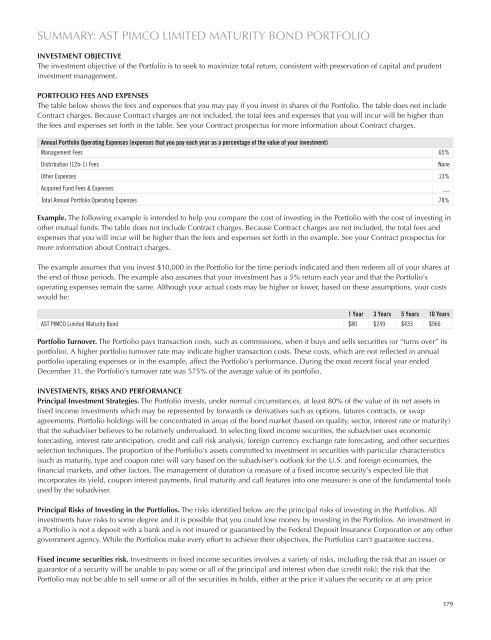 AST BlackRock Value Portfolio - Prudential Annuities