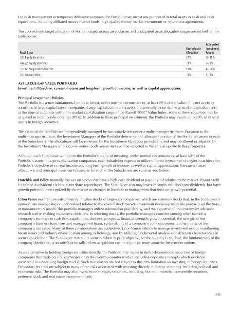 AST BlackRock Value Portfolio - Prudential Annuities