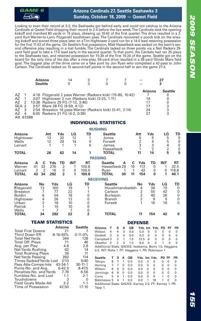 2010 MEDIA GUIDE - Seahawks Online Media Packet