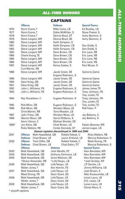 2010 MEDIA GUIDE - Seahawks Online Media Packet