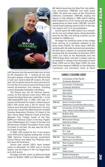 2010 MEDIA GUIDE - Seahawks Online Media Packet