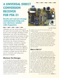 A Universal Direct Conversion Receiver For PSK-31 - Nuts & Volts ...