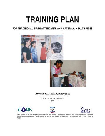 training plan for traditional birth attendants and ... - CORE Group