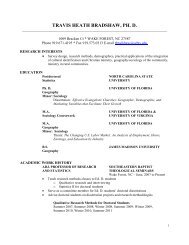 to view this professor's Curriculum Vitae - Southeastern Baptist ...