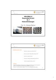 HOLZBAU II Polymodul B 2.6.5 VL 7 ... - Hochschule Trier