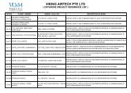 viking airtech pte ltd ( offshore project reference list )