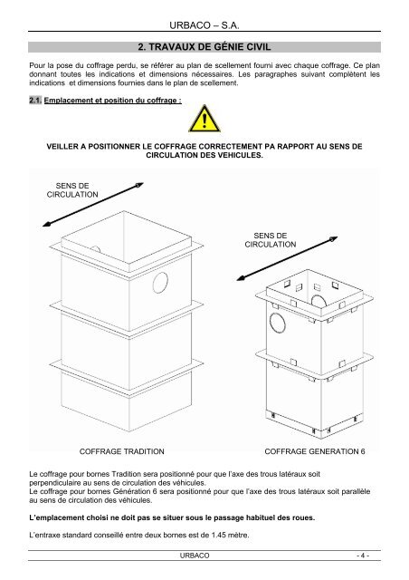 Bornes escamotables automatiques