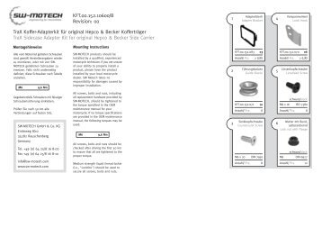 TraX Koffer-Adapterkit fÃ¼r original Hepco & Becker ... - BikerFactory