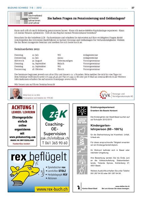 Heft 7/8 2012 - beim LCH