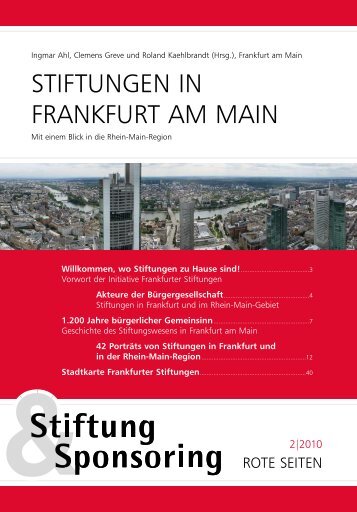 Stiftungen in Frankfurt am Main - Initiative Frankfurter Stiftungen eV