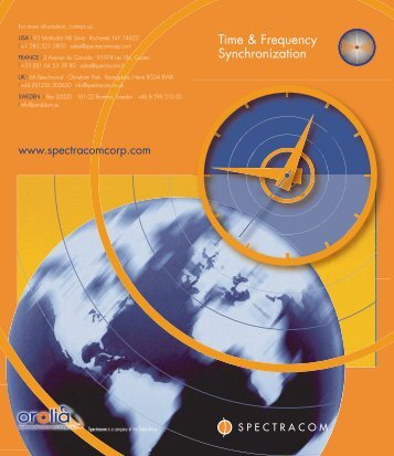 Time and Frequency Synchronization Products - Spectracom