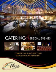 CATERING - Plaza Hotel & Casino
