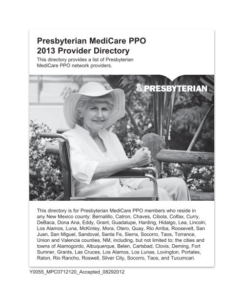 Presbyterian MediCare PPO 2013 Provider Directory