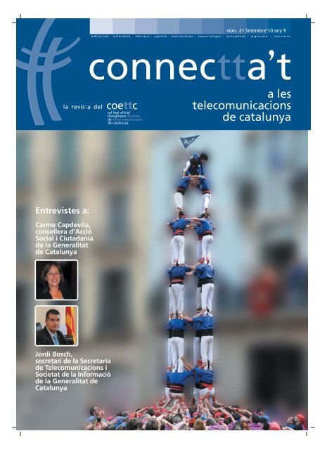 a les telecomunicacions de catalunya - ColÂ·legi Oficial d'Enginyers ...