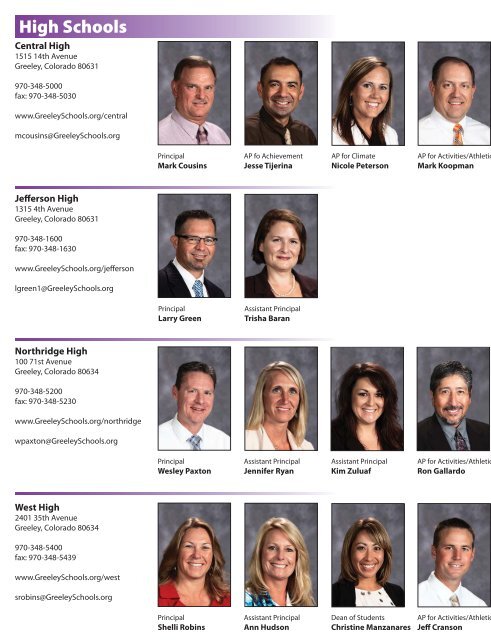 Leadership Directory - Greeley Schools