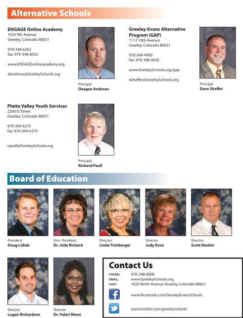 Leadership Directory - Greeley Schools