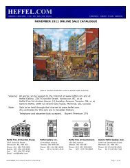 NOVEMBER 2011 ONLINE SALE CATALOGUE - Heffel