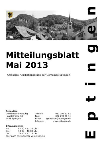 Mitteilungsblatt Mai 2013 - Eptingen