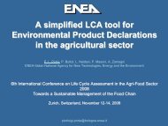 A simplified LCA tool for EPD in the agricultural sector - Act-clean.eu
