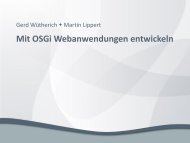 Mit OSGi Webanwendungen entwickeln - Gerd WÃƒÂ¼therich