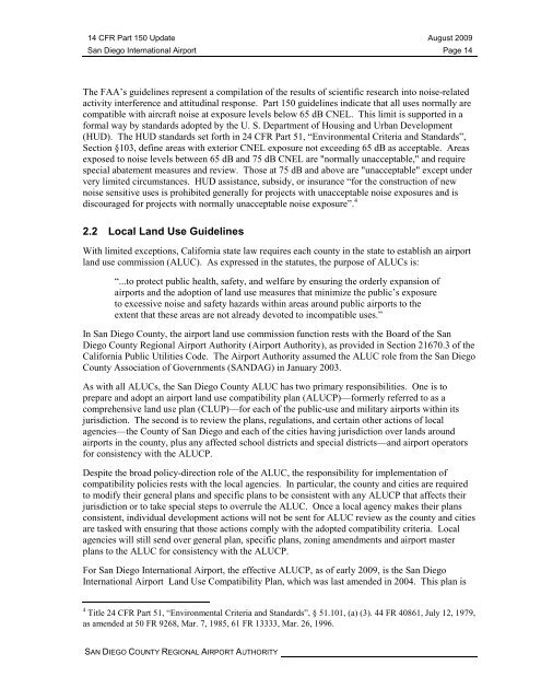 San Diego International Airport Part 150 Update Noise Exposure Maps