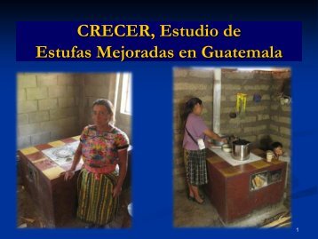 CRECER, Estudio de Estufas Mejoradas en Guatemala