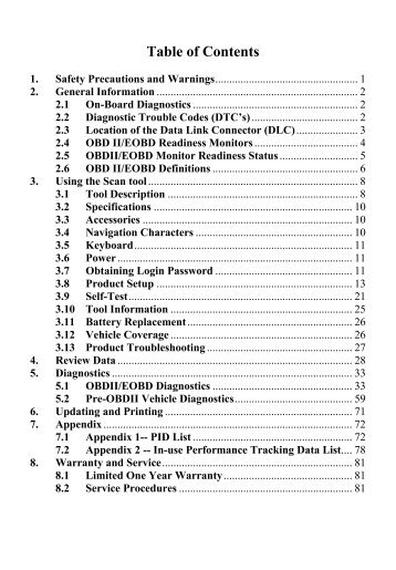 2. General Information - Free Latest OBD2 Software Download