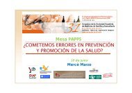 cometemos errores en prevención y promoción de la salud? - papps