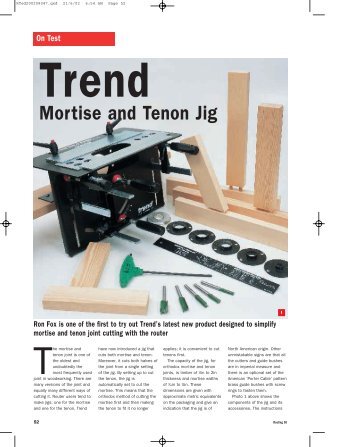 Mortise and Tenon Jig