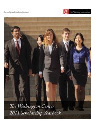 Download the yearbook - The Washington Center