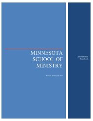 Student Handbook - Minnesota District Council of the Assemblies of ...