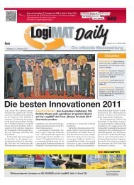 Die besten Innovationen 2011 - LogiMAT