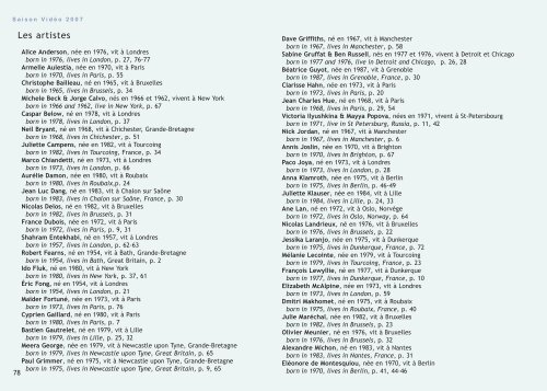 Programme saison vidÃ©o 2007 #31