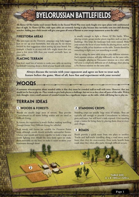 Download the Firestorm-Bagration terrain guide ... - Flames of War