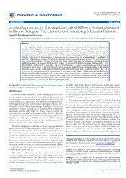 Proteomics & Bioinformatics - OMICS Group