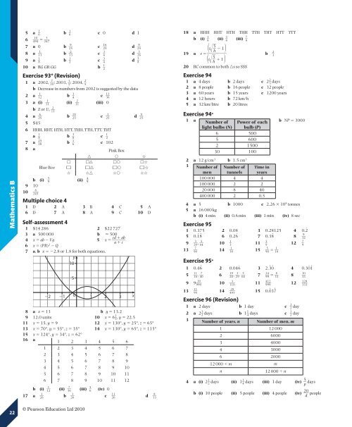 Answers - Pearson Global Schools