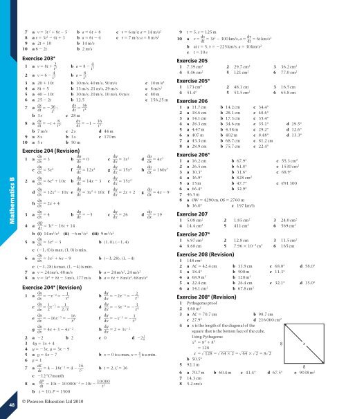 Answers - Pearson Global Schools